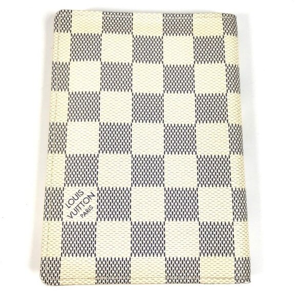 LOUIS VUITTON N60032 Damier Azur Couvel Tulle Passopole Passport Cover case - Picture 1 of 13